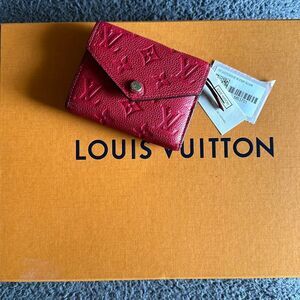 LOUIS VUITTON Empreinte Victorine Wallet Scarlet